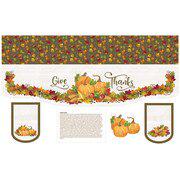 Mantel Runner of the Month for November by Tara Reed for Moda Fabrics. 36 inch x 56 inch panel for a mantle cover or table runner.