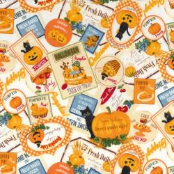 Hello Again Halloween by Quilt Gate continuous cuts of Cotton Shirting Fabric