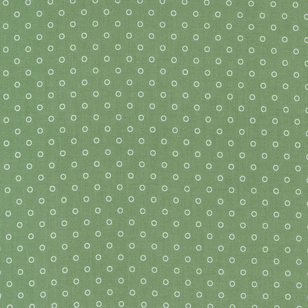 Darling Dots in Rosemary from the Rosemary Cottage collection by Camille Roskelley for Moda continuous cuts of Quilter's Cotton
