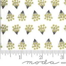 Dwell in Possibility Tiny Bouquets in Ivory by Gingiber for Moda. Continuous cuts of Quilter's Cotton Fabric