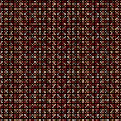 Cross Stitch Texture in Black from the Home Sweet Home Collection by Debbie Busby for Henry Glass continuous cuts of Quilter's Cotton Fabric