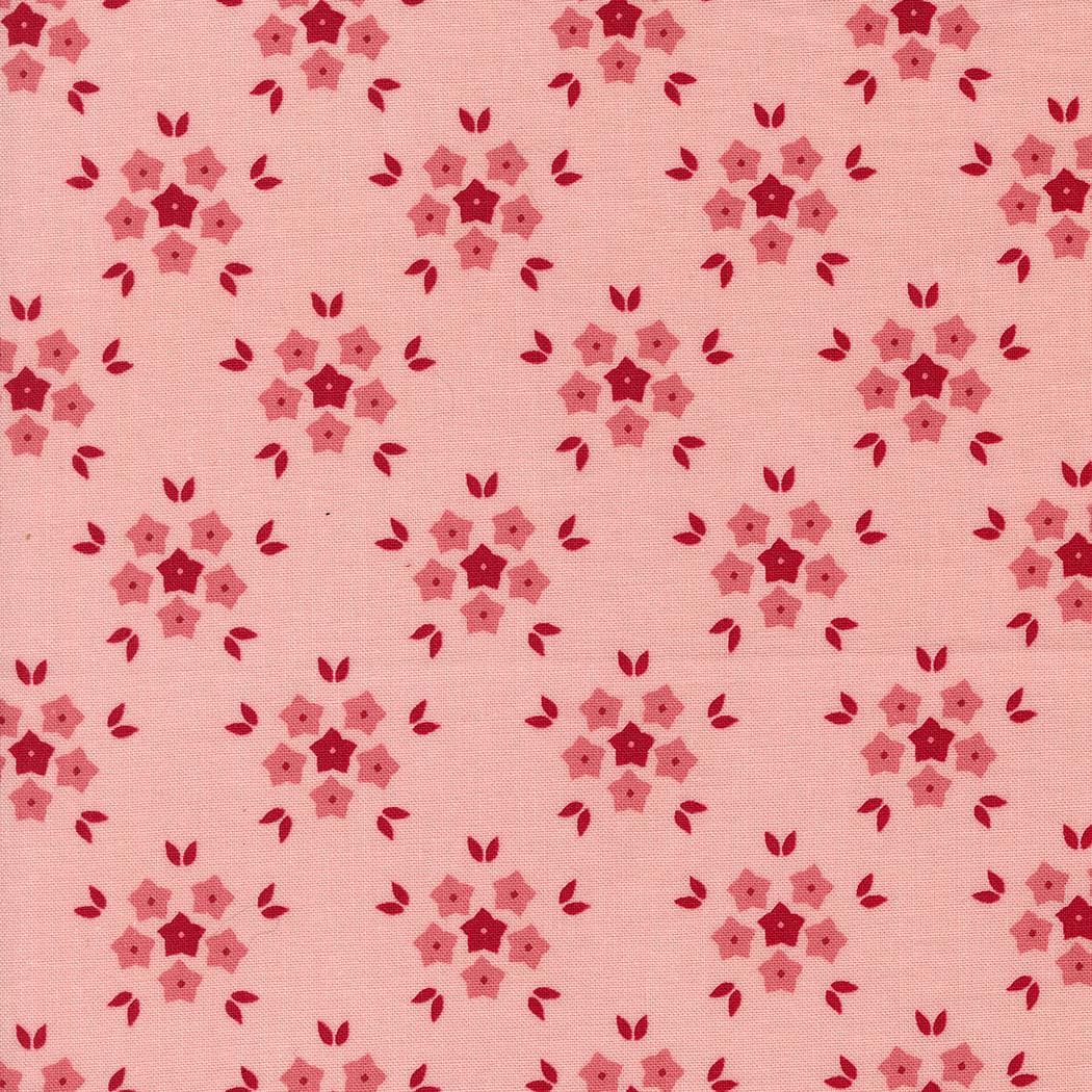 Hollyhocks & Roses by Bunny Hill Designs for Moda Fabrics. Quilter's Cotton Mini Charm Pack of 42 2.5 x 2.5 inch squares