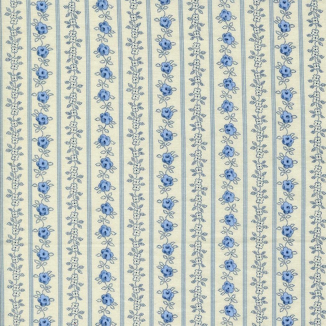 Hollyhocks & Roses by Bunny Hill Designs for Moda Fabrics. Quilter's Cotton Mini Charm Pack of 42 2.5 x 2.5 inch squares