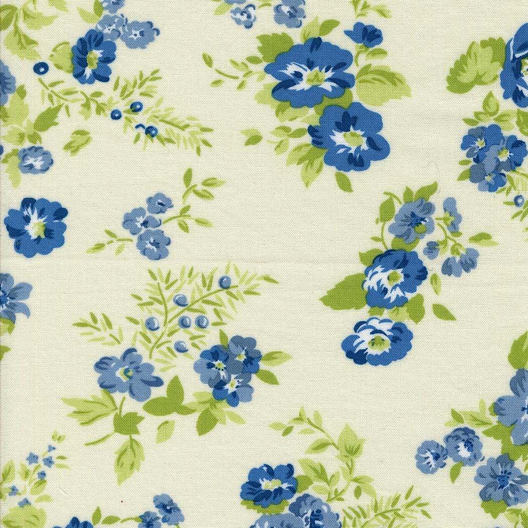 Hollyhocks & Roses by Bunny Hill Designs for Moda Quilter's Cotton Charm Pack of 42 5 x 5 inch squares