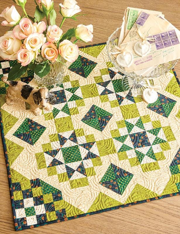 Simple Whatnots IV a 128 page soft cover book of 19 charming small quilt patterns by Kim Diehl for C&T Publishing