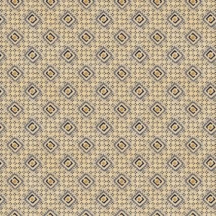 House on Summer Hill Diamond Texture in Cream by Hannah West for Henry Glass continuous cuts of Quilter's Cotton Fabric