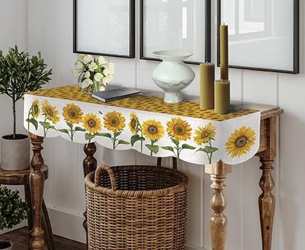 Mantel Runner of the Month for November by Tara Reed for Moda Fabrics. 36 inch x 56 inch panel for a mantle cover or table runner.