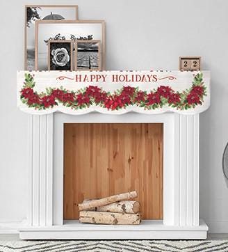 Mantel Runner of the Month for November by Tara Reed for Moda Fabrics. 36 inch x 56 inch panel for a mantle cover or table runner.