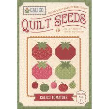 Calico Tomato Quilt Seeds pattern by Lori Holt for Riley Blake Designs. Directions for 1 scrappy block in a darling "seed pack" envelope.