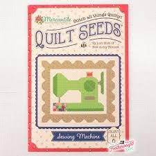Sewing Machine Mercantile Quilt Seeds pattern by Lori Holt for Riley Blake Designs. Directions for 1 block in a "seed pack" envelope.
