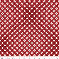 Woodsman Bias Plaid in Red by Lori Whitlock for Riley Blake Designs. Continuous Cuts of Quilter's Cotton fabric.