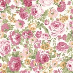 Ruru Bouquet from Un Cadeau Mignon by Quilt Gate continuous cuts of Cotton Shirting Fabric