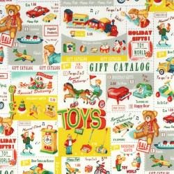 Hello Again Christmas Catalog by Quilt Gate continuous cuts of Cotton Shirting Fabric
