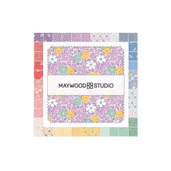 Dilly Dally by Maywood Studio Charm Pack of 42 5 x 5 inch squares of Quilter's Cotton