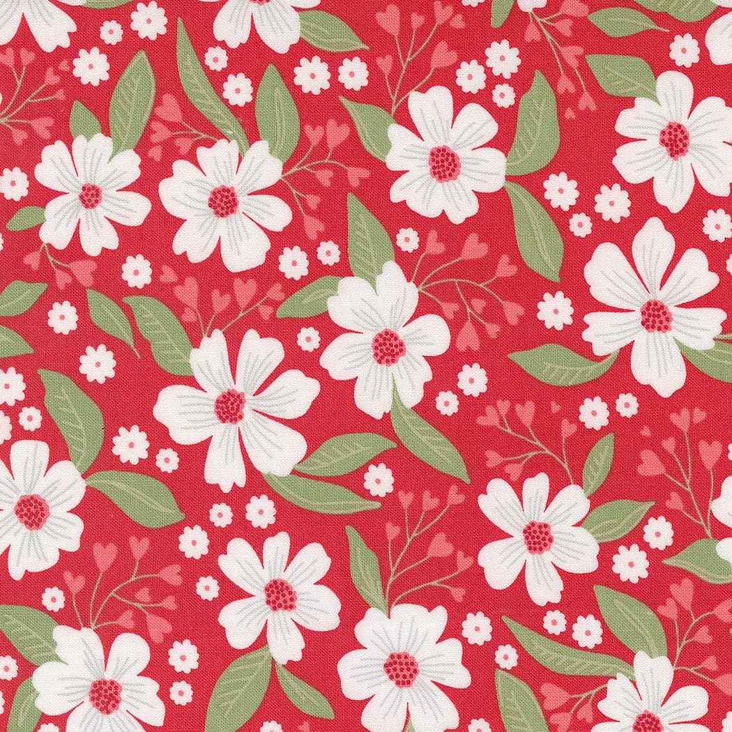 Love Blooms by Lella Boutique for Moda Fabrics. Quilter's Cotton Mini Charm Pack of 42 2.5 x 2.5 inch squares