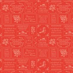 Home Sweet Home by Poppie Cotton Quilter's Cotton Fat Quarter Bundle 21 pieces of 18 x 22 inch fabrics