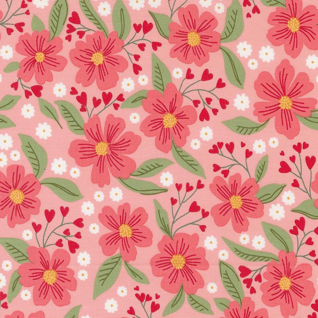 Love Blooms by Lella Boutique for Moda Quilter's Cotton Charm Pack of 42 5 x 5 inch squares