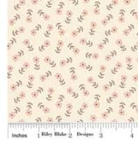 Blush 'n Butterscotch Ditsy Floral in Cream by Simple Simon & Company for Riley Blake Designs. Continuous Cuts of Quilter's Cotton fabric