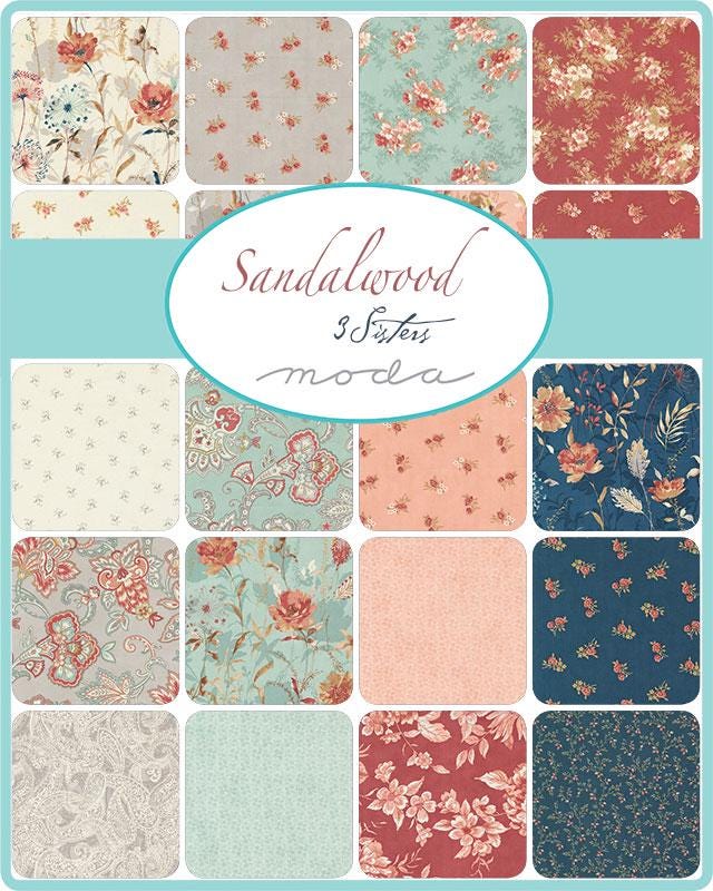 Sandalwood Harmony Blender in Moonbeam by 3 Sisters for Moda. Continuous cuts of Quilter's Cotton