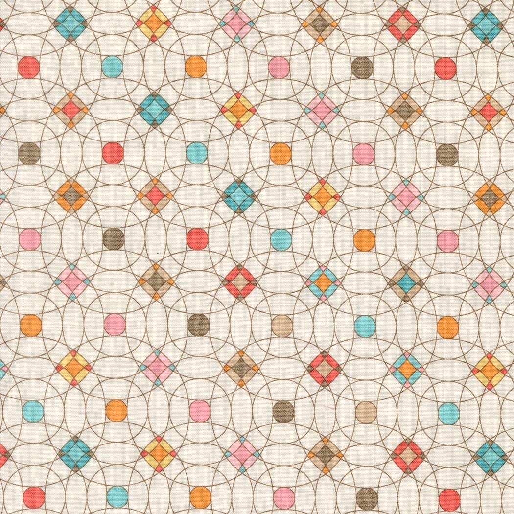 Sunday Brunch by BasicGrey for Moda Fabrics. Quilter's Cotton Mini Charm Pack of 42 2.5 x 2.5 inch squares