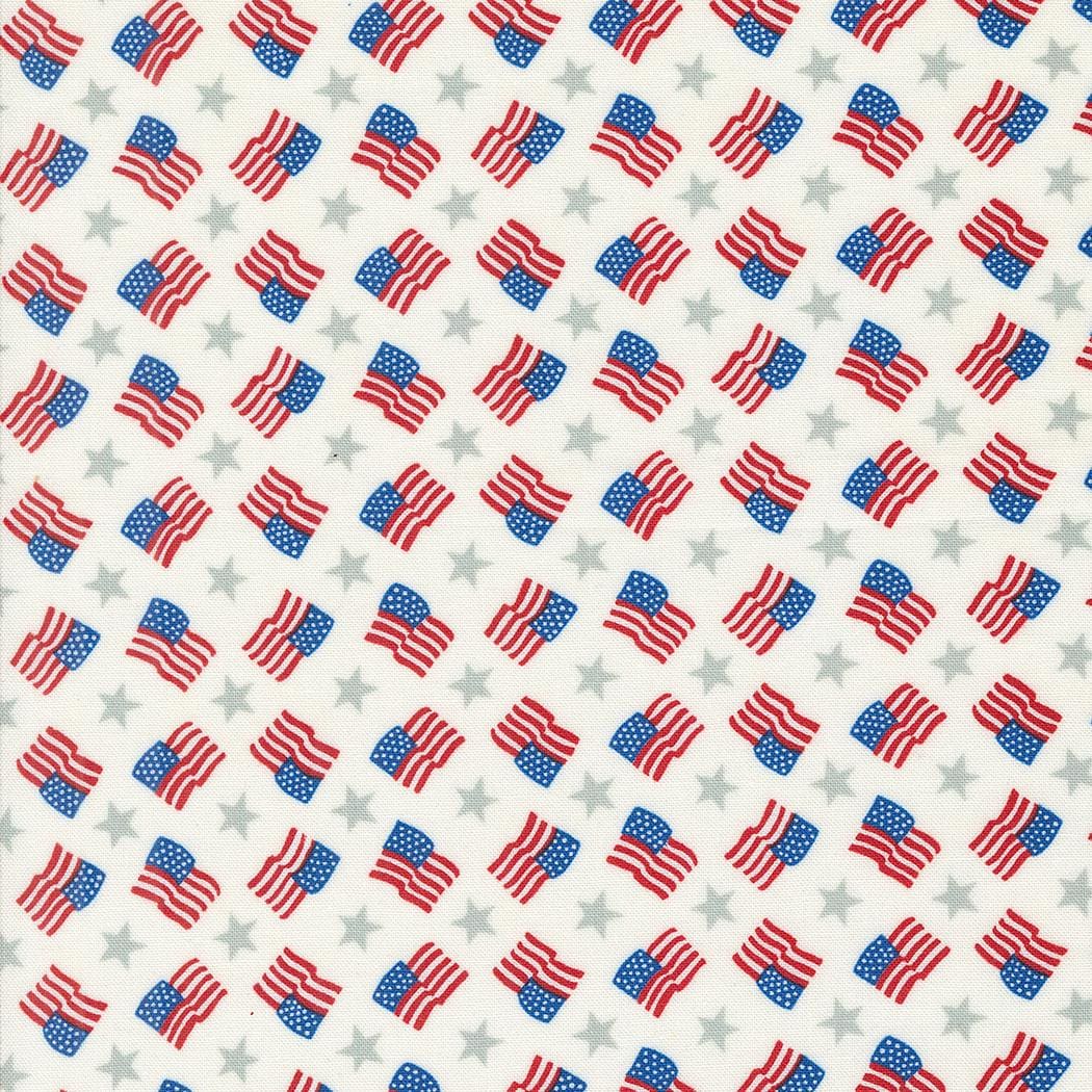 Red White Bloom by Deb Strain for Moda Quilter's Cotton Fat Quarter Bundle. 25 Fat Quarters of 18 inch x 22 inch squares