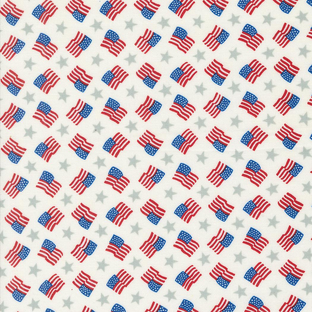 Red White Bloom by Deb Strain for Moda Quilter's Cotton Fat Quarter Bundle. 25 Fat Quarters of 18 inch x 22 inch squares