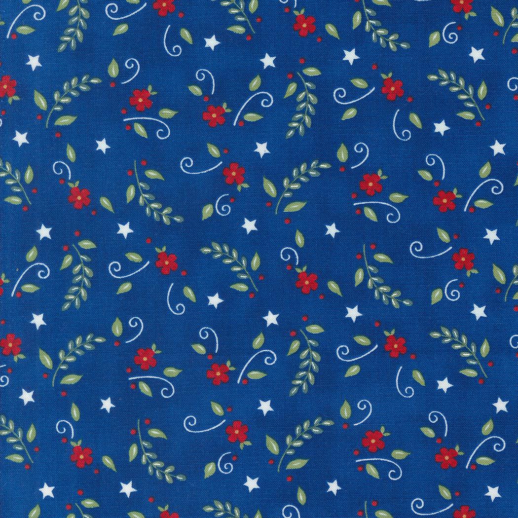 Red White Bloom by Deb Strain for Moda Quilter's Cotton Fat Quarter Bundle. 25 Fat Quarters of 18 inch x 22 inch squares