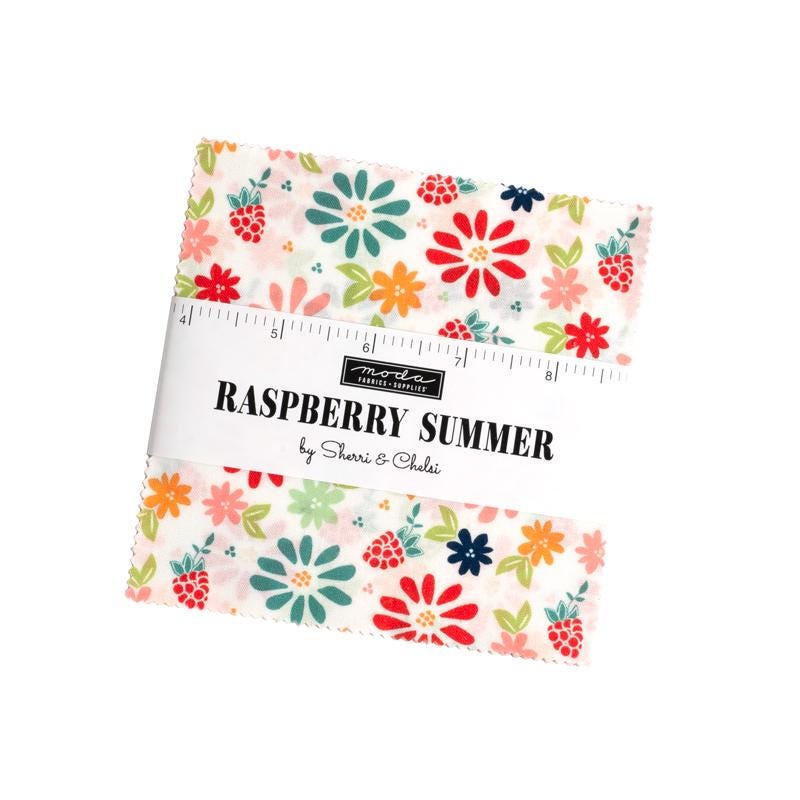 Raspberry Summer by Sherri & Chelsi for Moda Quilter's Cotton Charm Pack of 42 5 x 5 inch squares