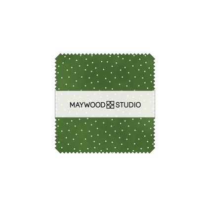 Beautiful Basics Bountiful Collection Charm Pack by Maywood Studio Quilter's Cotton 42 piece set of 5 inch squares
