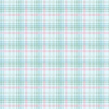 Plaid in Light Blue of My Victorian Garden by Mary Jane Carey for Henry Glass continuous cuts of Quilter's Cotton Fabric