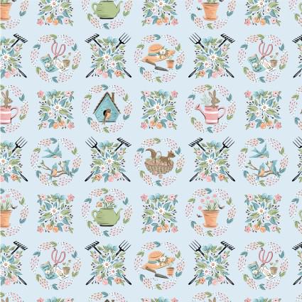 Garden Party by Sheri McCulley for Poppie Cotton charm pack of 42 piece collection of 5 inch squares