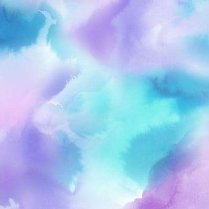 Bloom Bright Watercolor Wash in Blue Violet by Maywood Studio continuous cuts of Quilter's Cotton Fabric