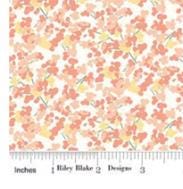 New Beginnings Blossoms in Blush by Sandy Gervais for Riley Blake Designs. Continuous Cuts of Quilter's Cotton fabric