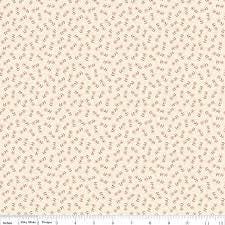 Blush 'n Butterscotch Ditsy Floral in Cream by Simple Simon & Company for Riley Blake Designs. Continuous Cuts of Quilter's Cotton fabric