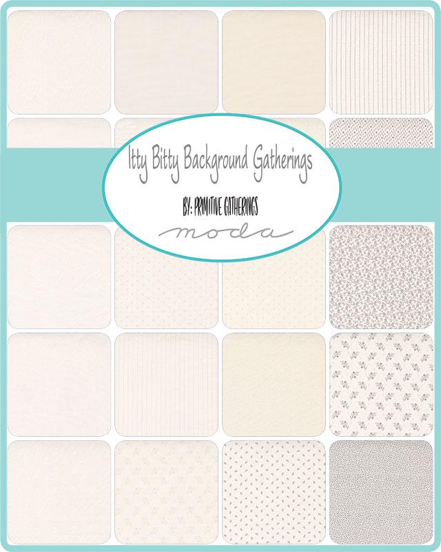Dot Trio Blender in Gray from Itty Bitty Background Gatherings by Primitive Gatherings for Moda. Continuous cuts of Quilter's Cotton