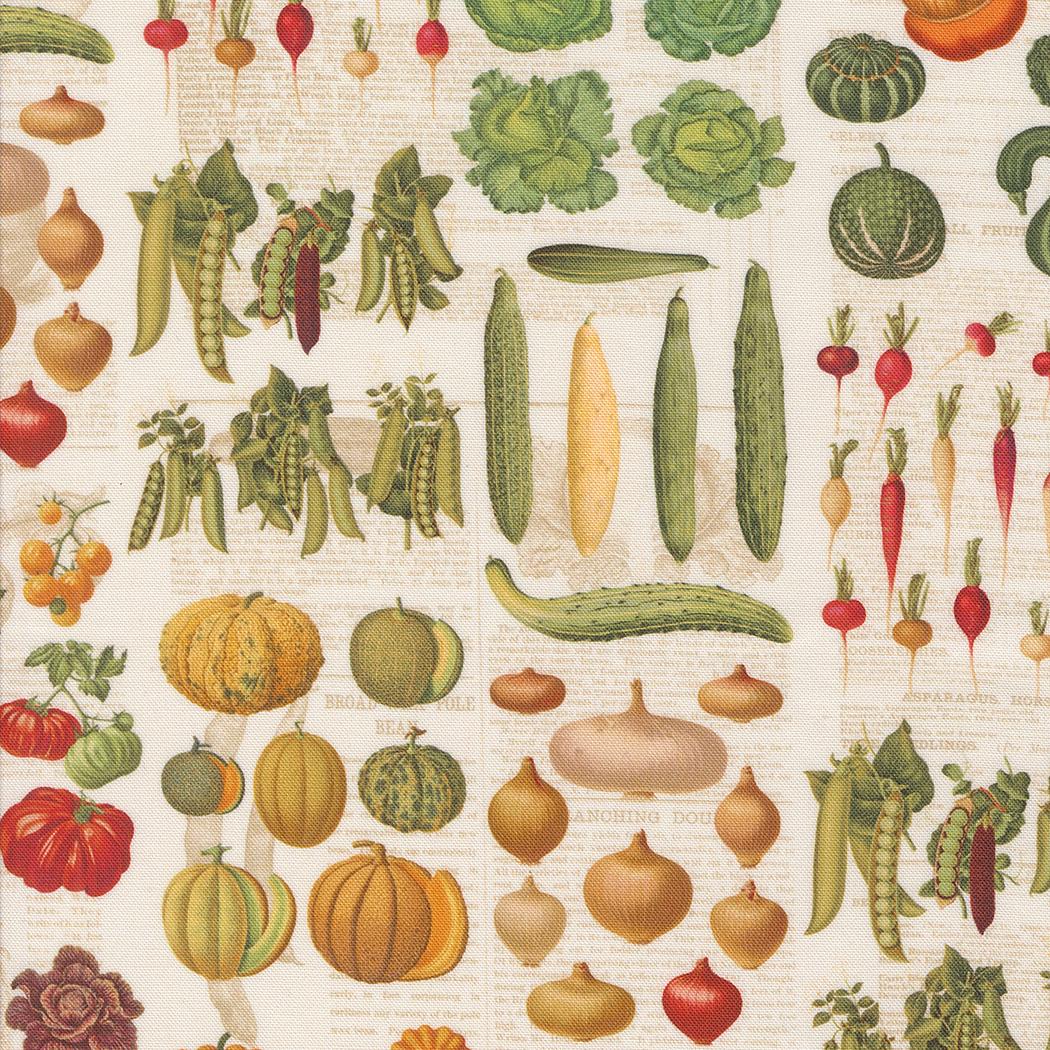 Farm and Garden by Cathe Holden for Moda Quilter's Cotton Charm Pack of 42 5 x 5 inch squares