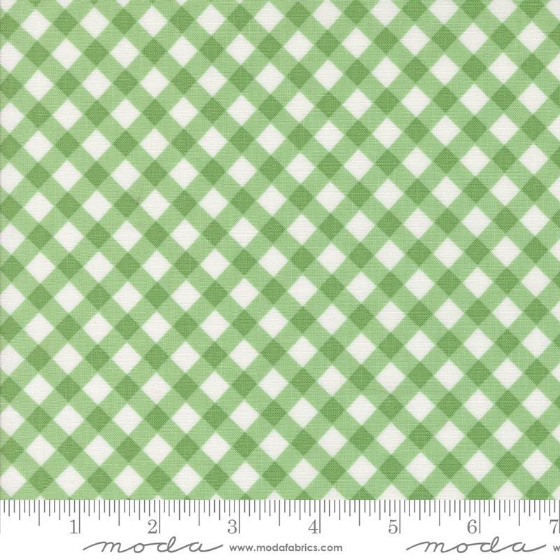 Picnic Checks and Plaids in Green from the Summertime collection by Camille Roskelley for Moda continuous cuts of Quilter's Cotton