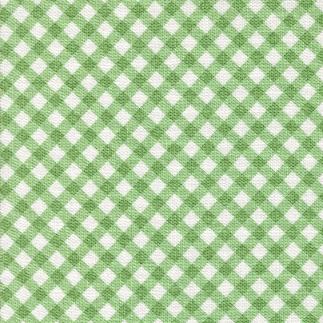 Picnic Checks and Plaids in Green from the Summertime collection by Camille Roskelley for Moda continuous cuts of Quilter's Cotton