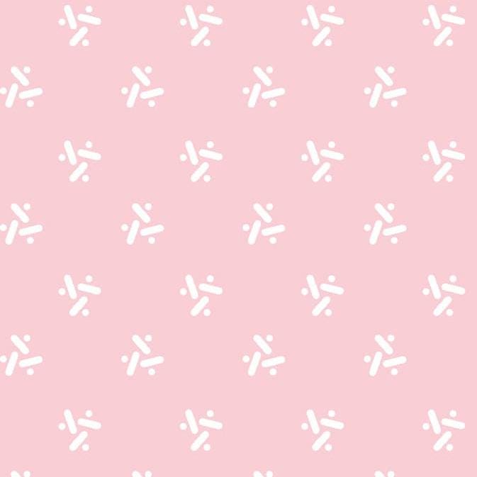 Geo in Pink from the Garden Picnic collection by Maywood Studio continuous cuts of Quilter's Cotton Fabric