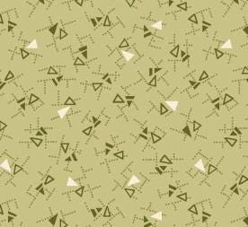 Angles in Green from Pansy For Your Thoughts by Hannah West for Henry Glass continuous cuts of Quilter's Cotton Fabric