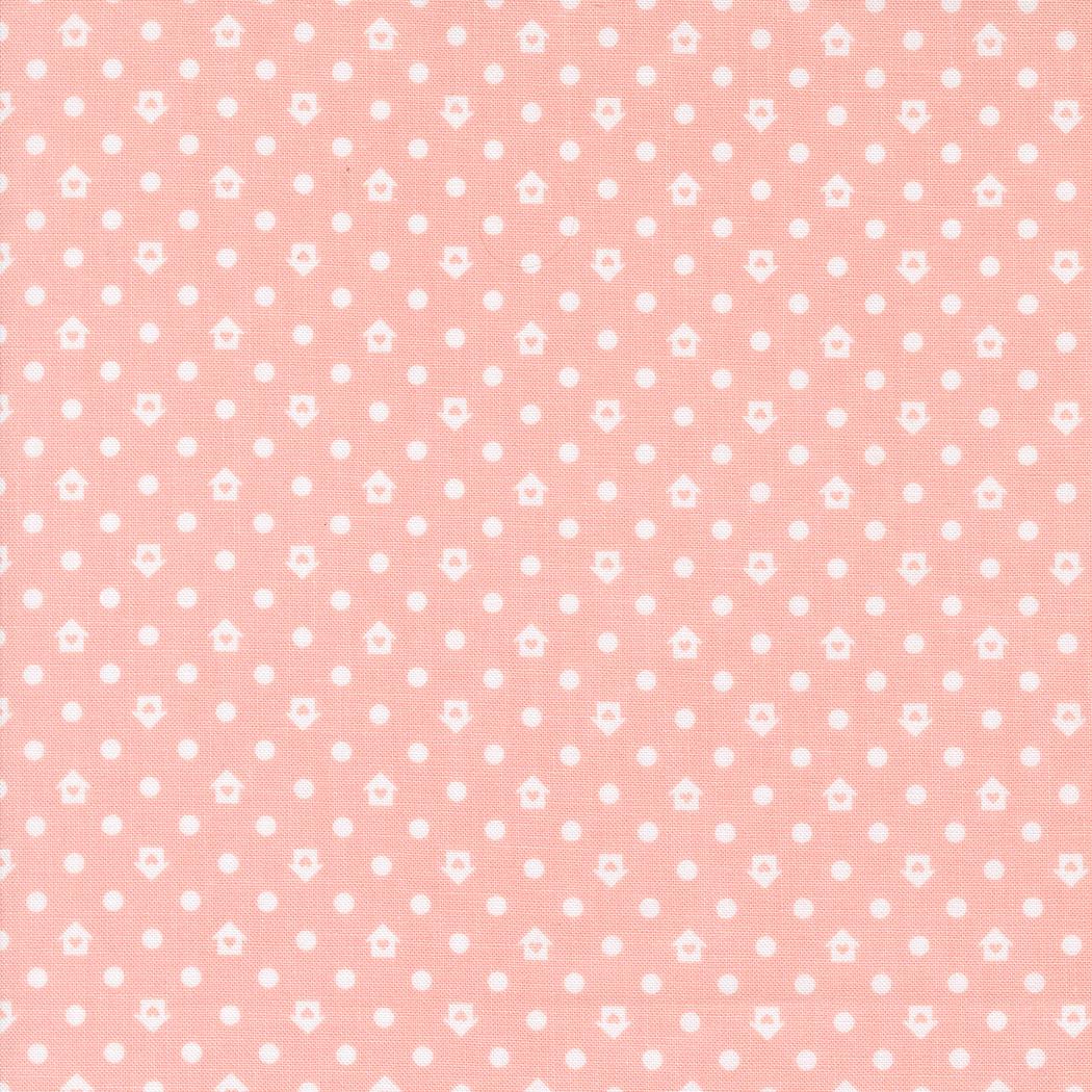 Dots Houses in Jovial from Cottage Charm by My Sew Quilty Life for Moda Continuous cuts of Quilter's Cotton Fabric