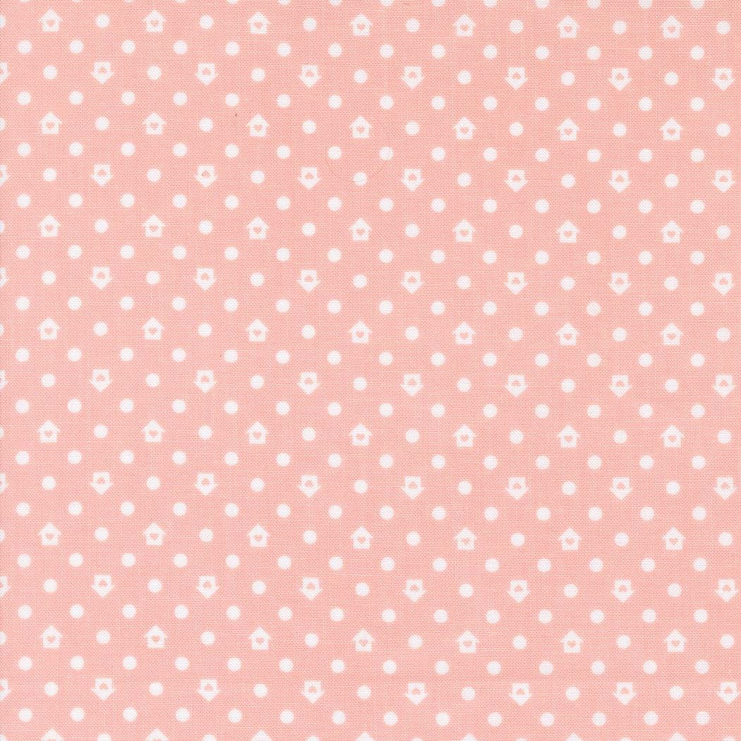 Dots Houses in Jovial from Cottage Charm by My Sew Quilty Life for Moda Continuous cuts of Quilter's Cotton Fabric