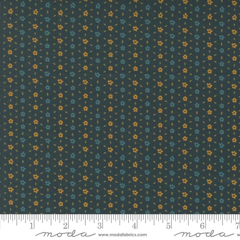 Sagewood Seedling Ditsy in Dusk by Crystal Manning for Moda. Continuous cuts of Quilter's Cotton Fabric