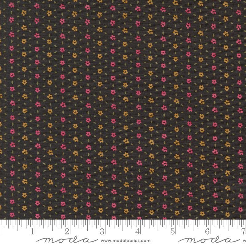 Sagewood Seedling Ditsy in Night Sky by Crystal Manning for Moda. Continuous cuts of Quilter's Cotton Fabric