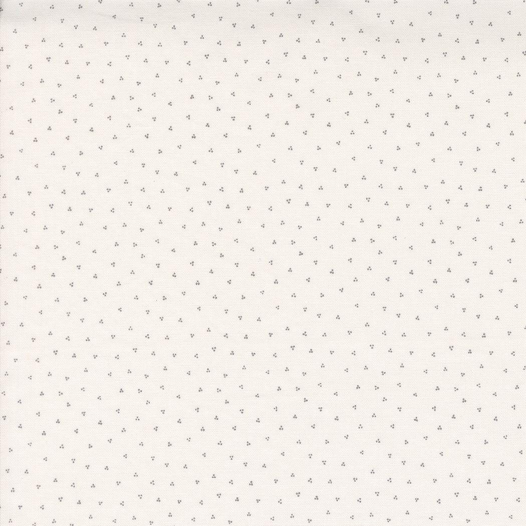 Dot Trio Blender in Gray from Itty Bitty Background Gatherings by Primitive Gatherings for Moda. Continuous cuts of Quilter's Cotton