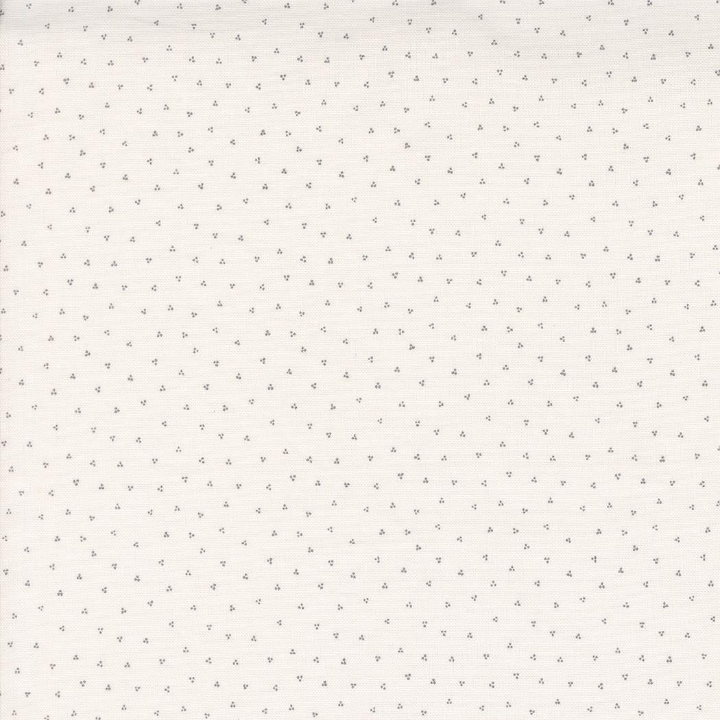 Dot Trio Blender in Gray from Itty Bitty Background Gatherings by Primitive Gatherings for Moda. Continuous cuts of Quilter's Cotton