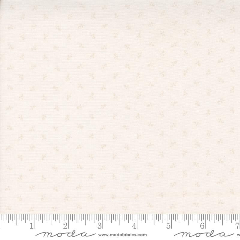 Tiny Bud Blender in Off White from Itty Bitty Background Gatherings by Primitive Gatherings for Moda. Continuous cuts of Quilter's Cotton