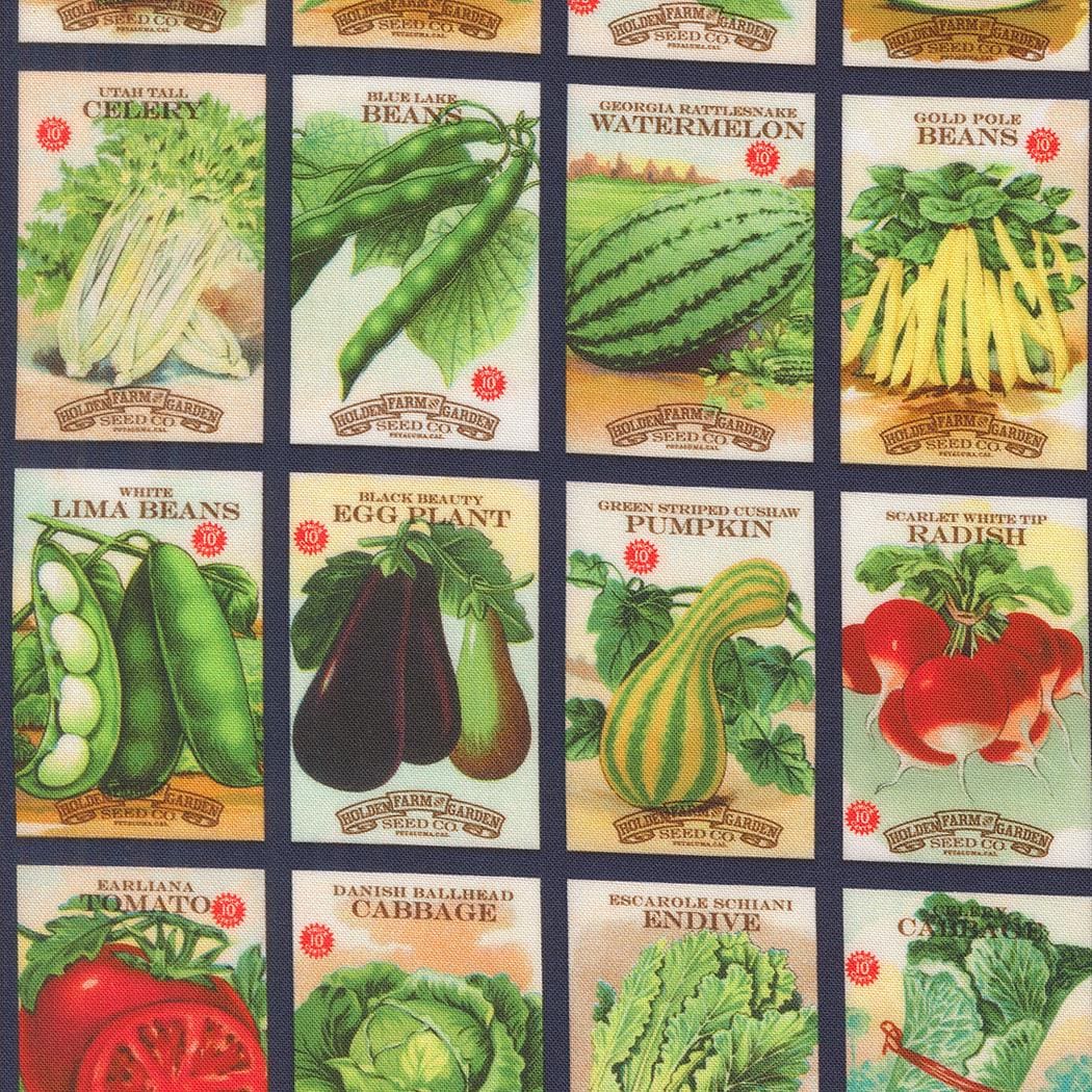 Farm and Garden by Cathe Holden for Moda Quilter's Cotton Charm Pack of 42 5 x 5 inch squares