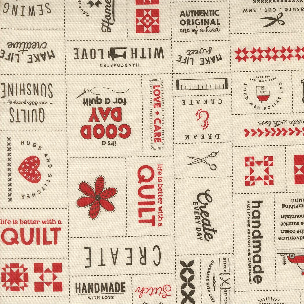 Threads by Sweetwater for Moda Fabrics. Quilter's Cotton Mini Charm Pack of 42 2.5 x 2.5 inch squares