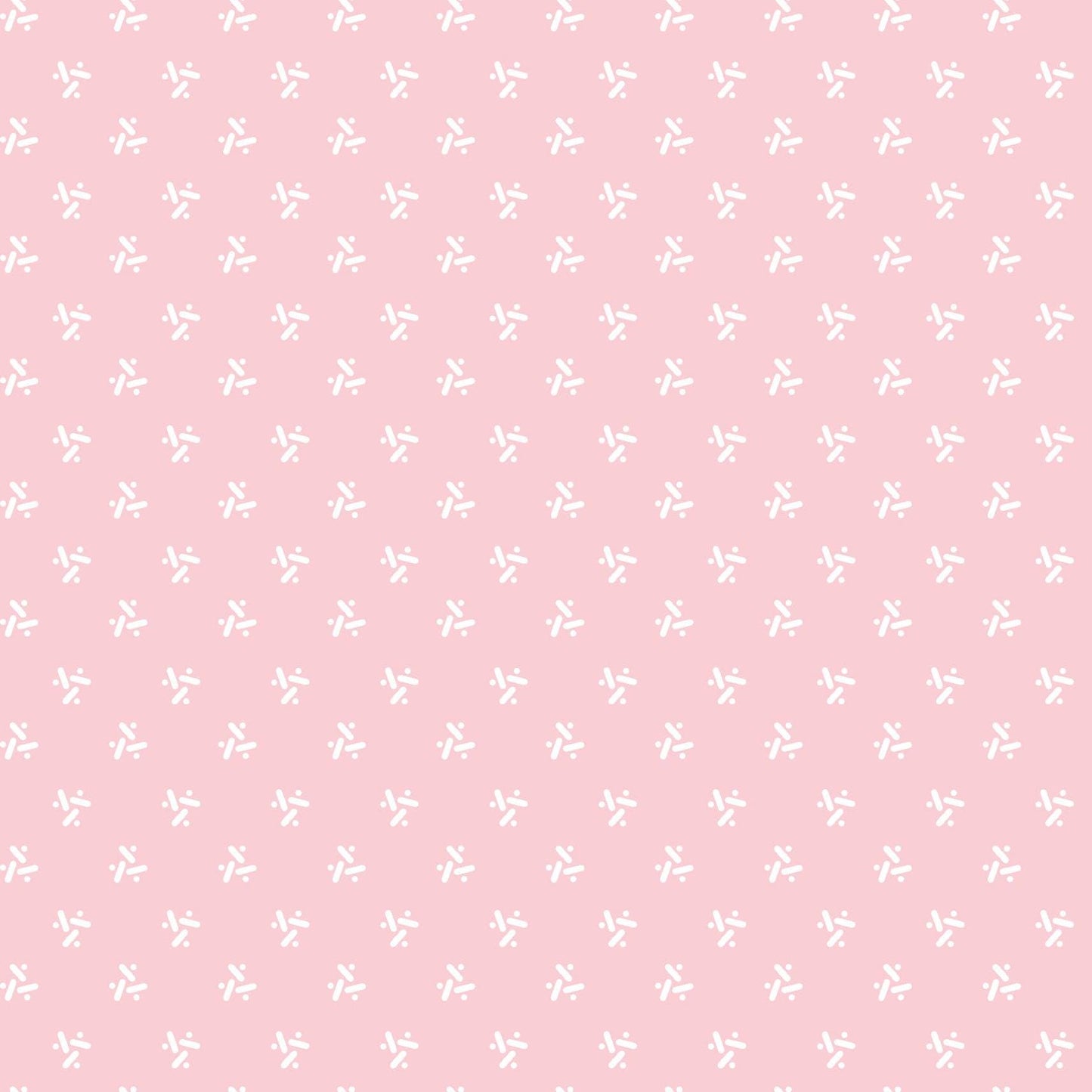Geo in Pink from the Garden Picnic collection by Maywood Studio continuous cuts of Quilter's Cotton Fabric